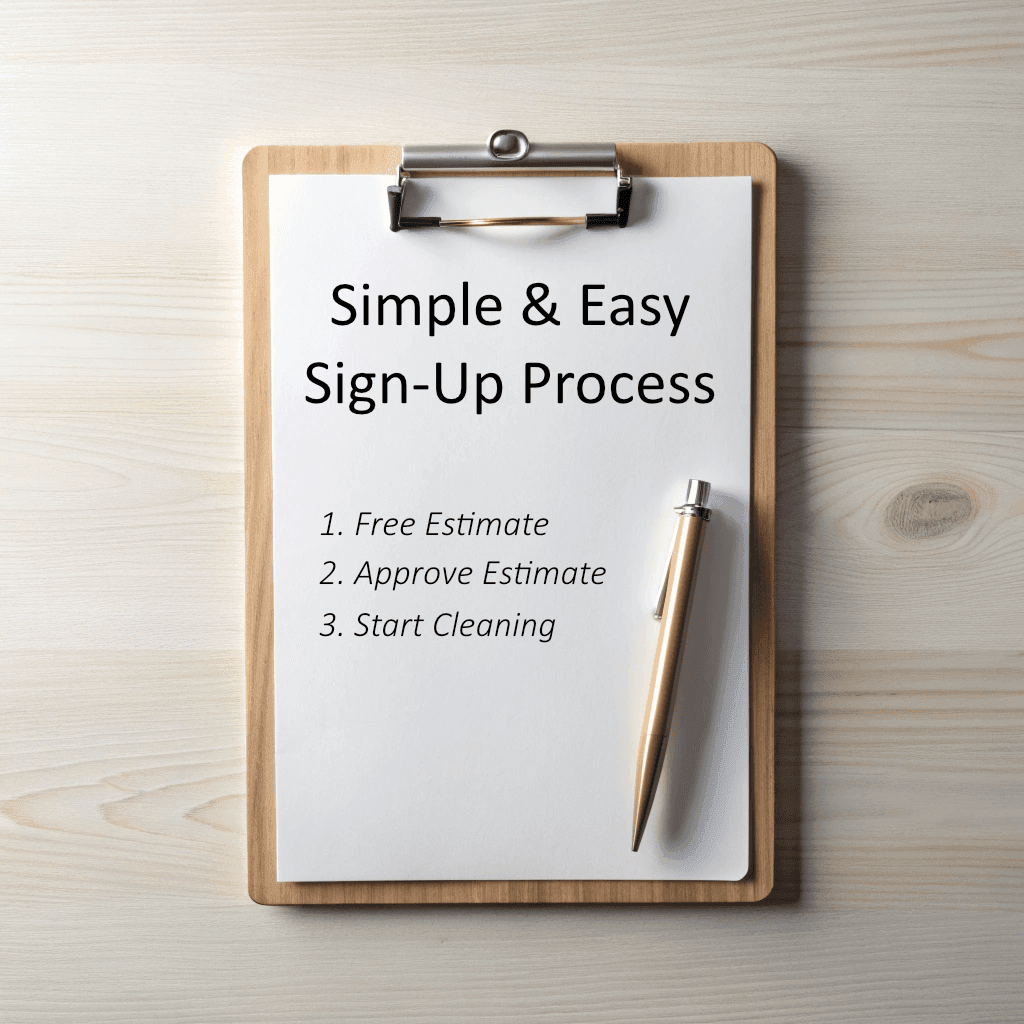 Easy Sign Up Janitorial Services